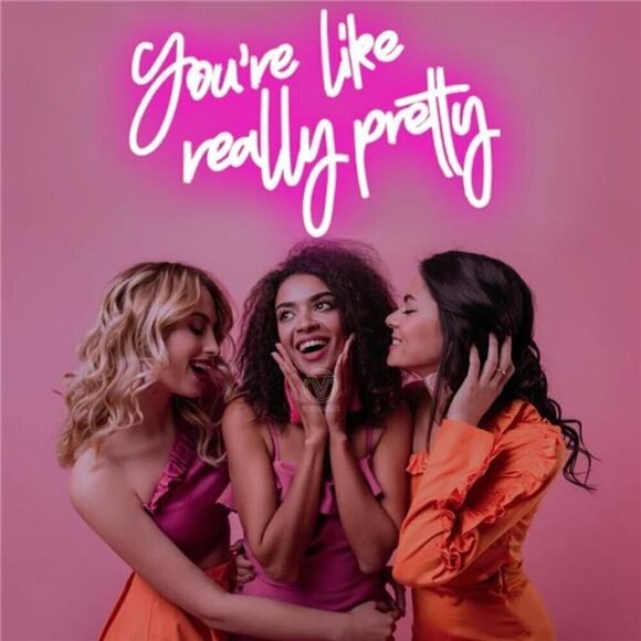 You Are Like Really Pretty Neon Sign Pink Room Decor LED Wall Decor Bedroom NEW